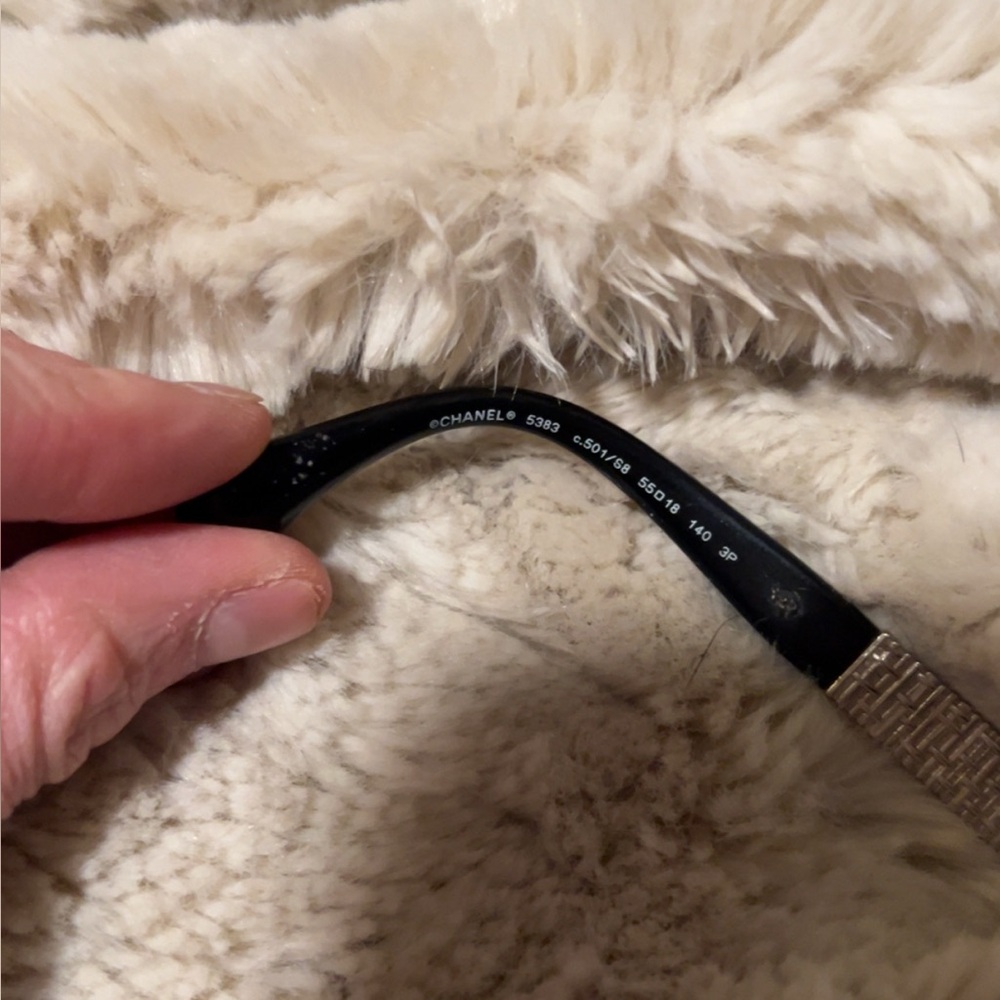 Chanel | Women’s Black Acetate Sunglasses Eye Protection - Picture 6 of 10